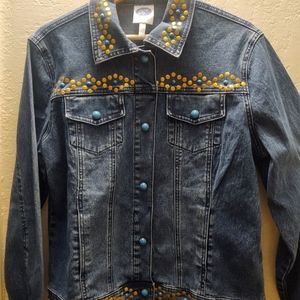 womens denim jacket size large